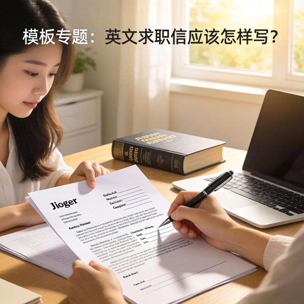 模版专题：英文求职信应该怎样写？第一张图