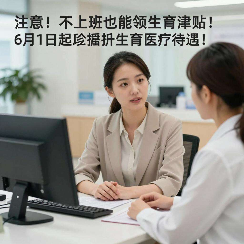 注意！不上班也能领生育津贴！6月1日起全面提升生育医疗待遇！第一张图