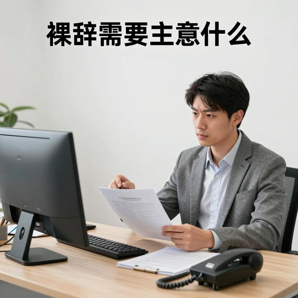 如果想“裸辞”需要注意什么第一张图