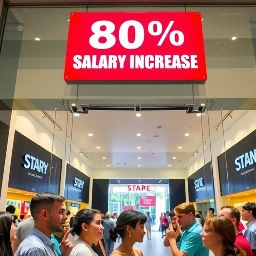 工资涨80%冲上微博热搜!爆改后步步高门店工资涨80%(图1) 工资涨80%冲上微博热搜!爆改后步步高门店工资涨80%(图1)