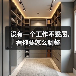 没有一个工作不委屈，看你要怎么调整