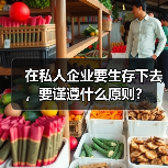 在私人企业要生存下去，要谨遵什么原则？（图4）