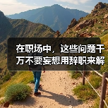 在职场中,这些问题千万不要妄想用辞职来解决(图4) 在职场中,这些问题千万不要妄想用辞职来解决(图4)