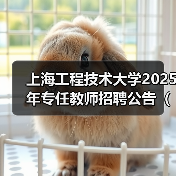 上海工程技术大学2025年专任教师招聘公告(第二批)(图1) 上海工程技术大学2025年专任教师招聘公告(第二批)(图1)
