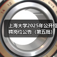 上海大学2025年公开招聘岗位公告(第五批)(图2) 上海大学2025年公开招聘岗位公告(第五批)(图2)