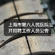 上海市第六人民医院公开招聘工作人员公告(图4) 上海市第六人民医院公开招聘工作人员公告(图4)