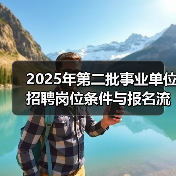 2025年第二批事业单位招聘岗位条件与报名流程（图2）