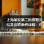 上海某校第二批招聘岗位及应聘条件详解：你符合条件吗？（图3）