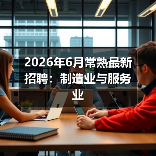2026年6月常熟最新招聘:制造业与服务业岗位集中释放(图2) 2026年6月常熟最新招聘:制造业与服务业岗位集中释放