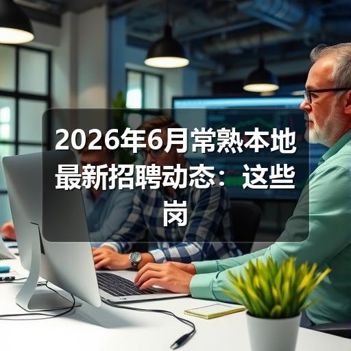 2026年6月常熟本地最新招聘动态:这些岗位急缺人才(图1) 2026年6月常熟本地最新招聘动态:这些岗位急缺人才