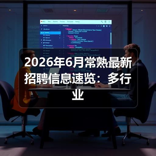 2026年6月常熟最新招聘信息速览:多行业岗位集中释放(图2) 2026年6月常熟最新招聘信息速览:多行业岗位集中释放