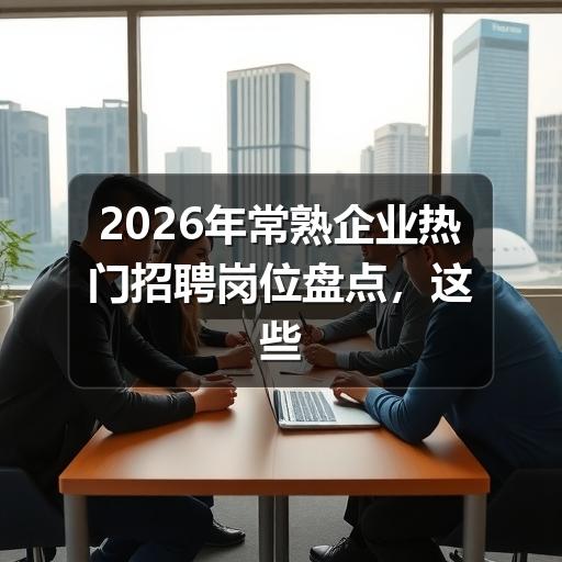 2026年常熟企业热门招聘岗位盘点,这些行业正在大量招人(图2) 2026年常熟企业热门招聘岗位盘点,这些行业正在大量招人