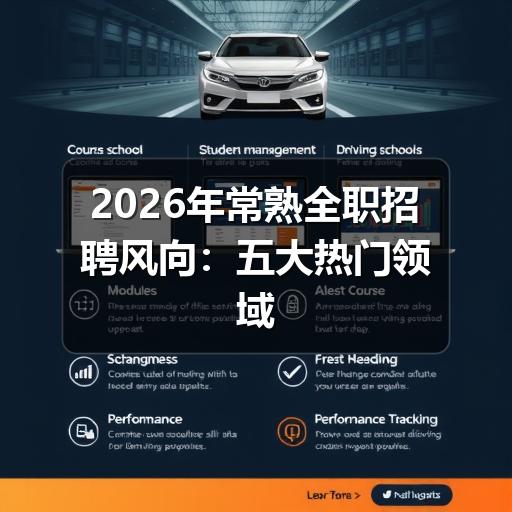 2026年常熟全职招聘风向:五大热门领域及高薪职位速览(图2) 2026年常熟全职招聘风向:五大热门领域及高薪职位速览