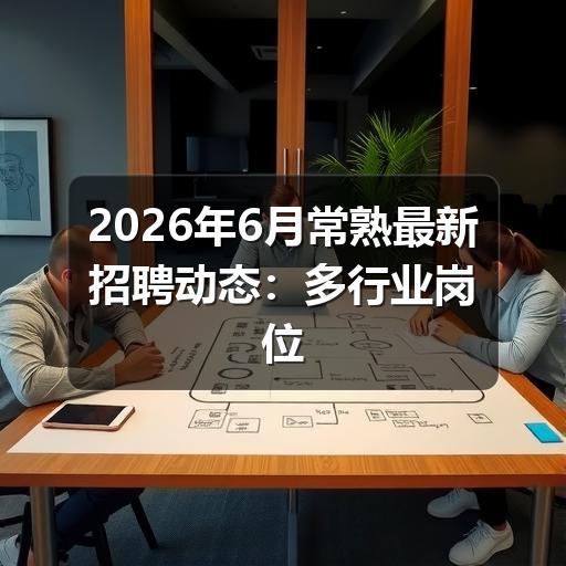 2026年6月常熟最新招聘动态:多行业岗位集中释放(图2) 2026年6月常熟最新招聘动态:多行业岗位集中释放