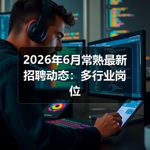 2026年6月常熟最新招聘动态:多行业岗位集中释放(图3) 2026年6月常熟最新招聘动态:多行业岗位集中释放