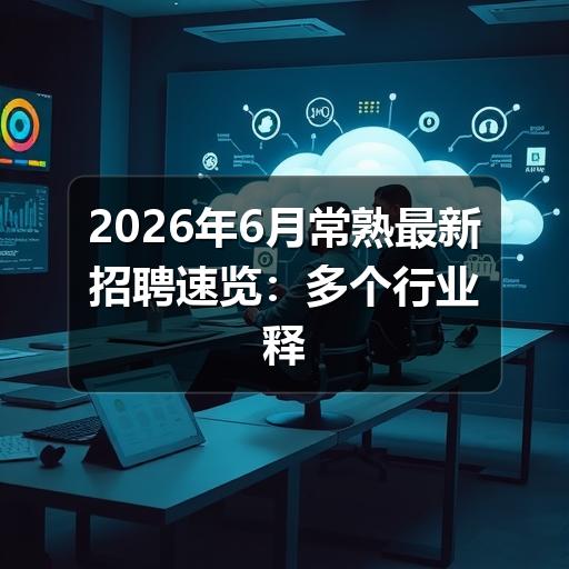 2026年6月常熟最新招聘速览：多个行业释放优质岗位