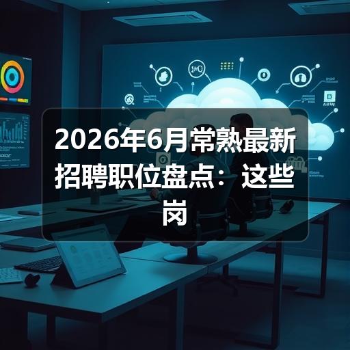 2026年6月常熟最新招聘职位盘点：这些岗位正在急招