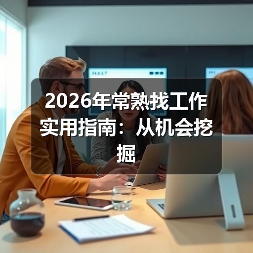 2026年常熟找工作实用指南：从机会挖掘到简历脱颖而出的全流程建议