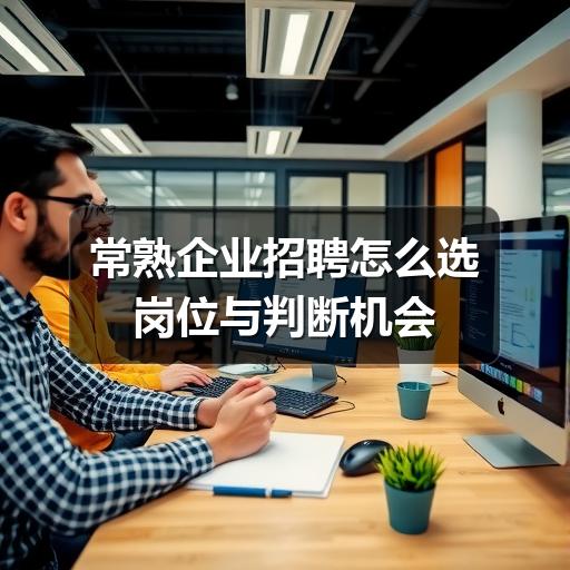常熟企业招聘怎么选岗位与判断机会(图3) 常熟企业招聘怎么选岗位与判断机会