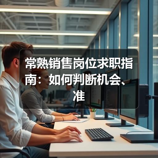 常熟销售岗位求职指南:如何判断机会、准备简历与避开常见误区(图3) 常熟销售岗位求职指南:如何判断机会、准备简历与避开常见误区