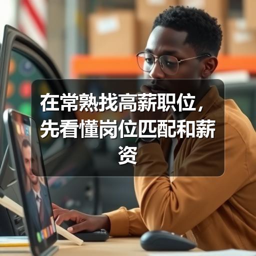 在常熟找高薪职位，先看懂岗位匹配和薪资判断