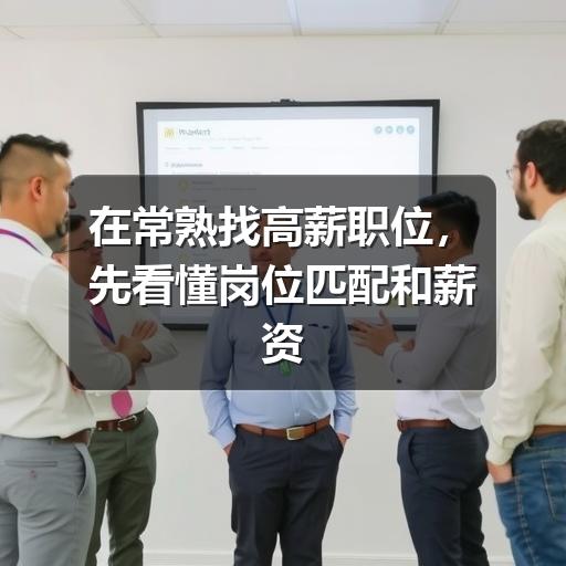 在常熟找高薪职位，先看懂岗位匹配和薪资判断