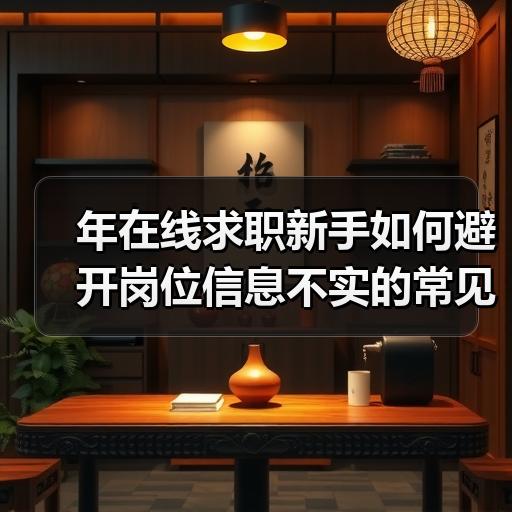 年在线求职新手如何避开岗位信息不实的常见陷阱