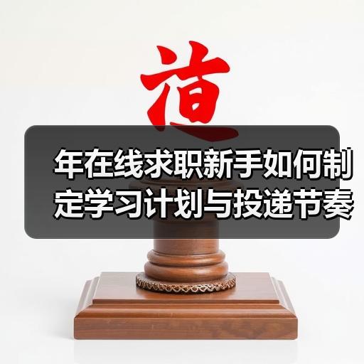 年在线求职新手如何制定学习计划与投递节奏